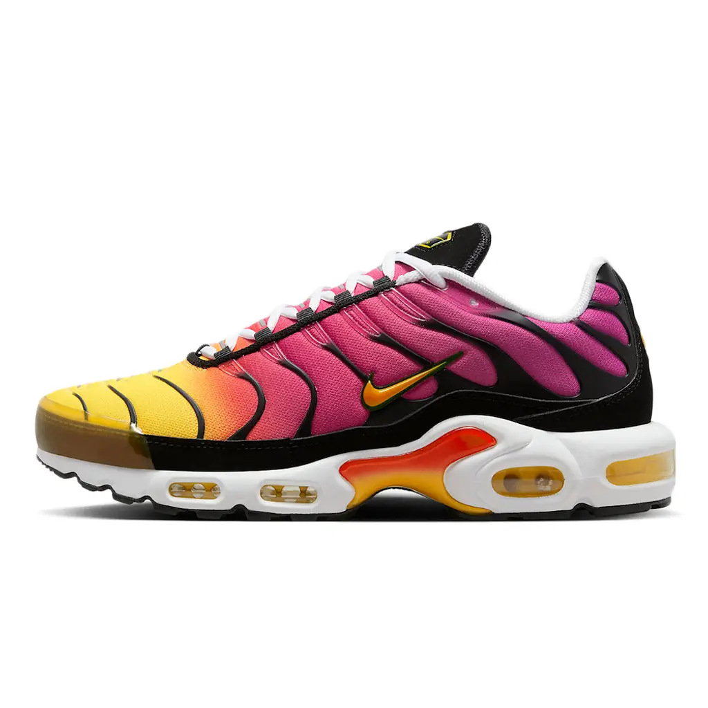 Haz una declaración de moda con las Nike Max Plus Yellow Pink Gradient 2023 - Mundo Sneakers